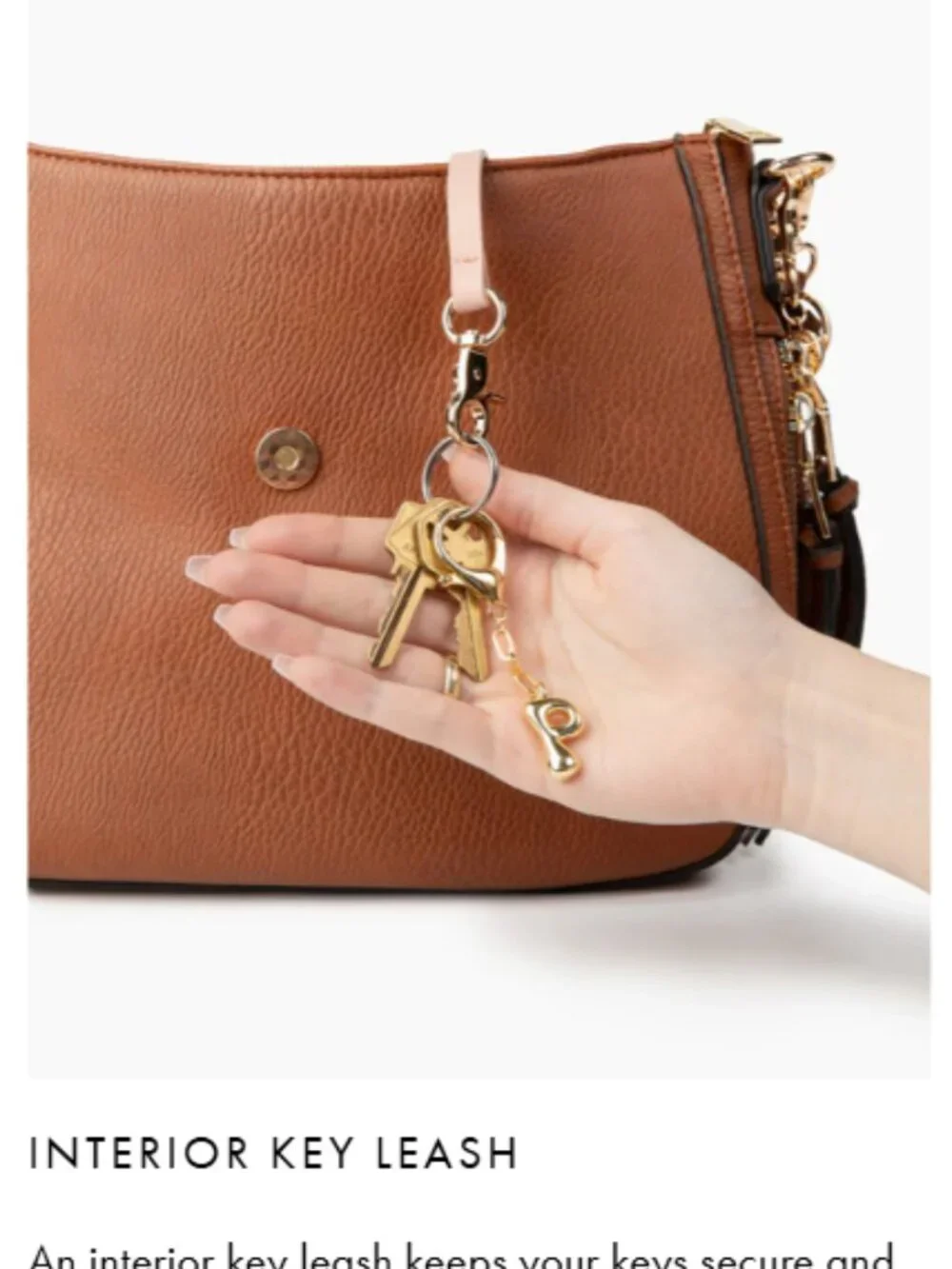 Poppy & Peonies Downtown Crossbody – Chestnut - Picture 12 of 14